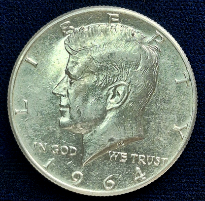 Silver Kennedy Half Dollar Lot - (2) 1964 90% Silver & (1) 1964-D 40% Silver 50C