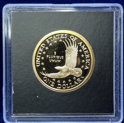 2001-S Sacagawea Dollar - Gem Proof Deep Cameo U.S. Coin, Collectors Case