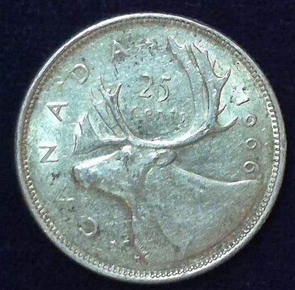 Canada 80% Silver Quarters Lot Of 3 1949-1962-1966 George VI Elizabeth Type I/II