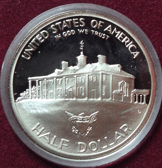 🔥1982-S George Washington Commem Proof Half Dollar 90% Silver US Coin COA & Box