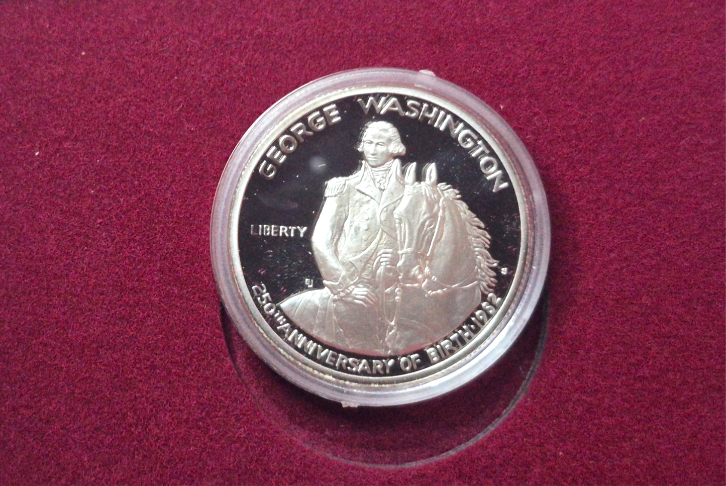 🔥1982-S George Washington Commem Proof Half Dollar 90% Silver US Coin COA & Box