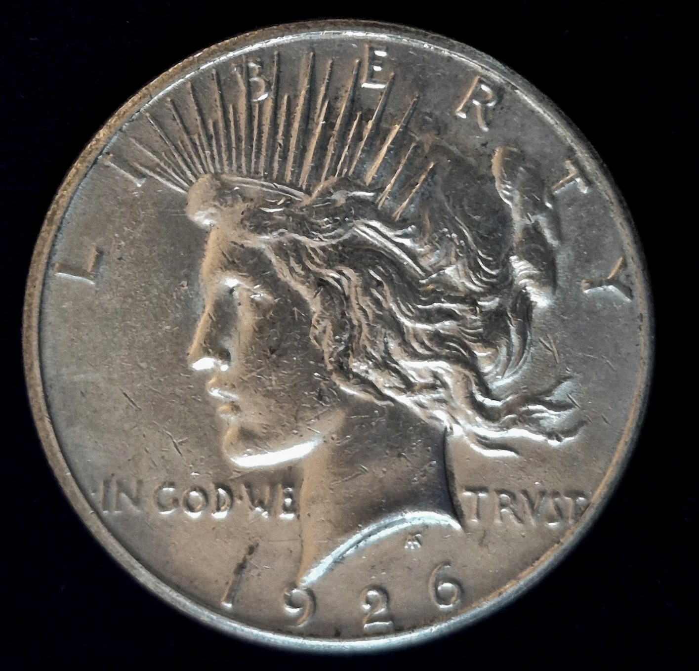 1926-S Higher Grade AU 90% Silver Peace Dollar KM#150 Low Mintage Better Date