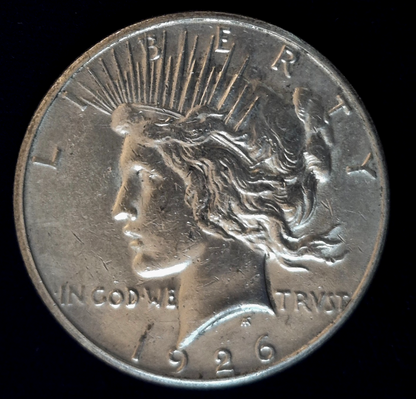 1926-S Higher Grade AU 90% Silver Peace Dollar KM#150 Low Mintage Better Date
