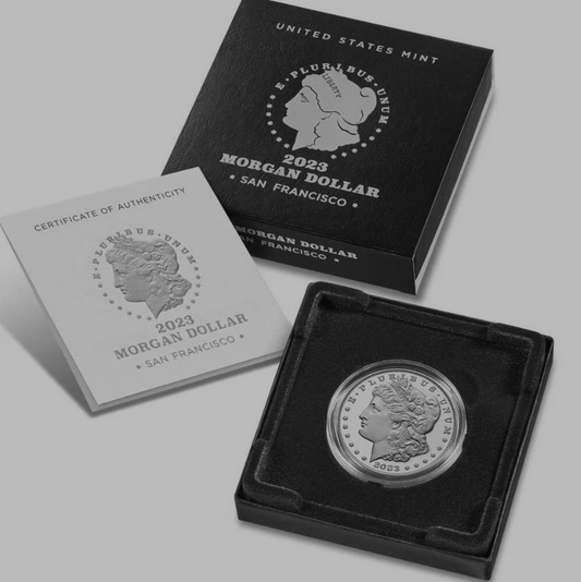 2023-S Morgan Proof Silver Dollar San Francisco .999 Silver w/OGP Box & COA