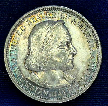 1892 Columbian Exposition 90% Silver Half Dollar BU-MS Features Spectacular Tone