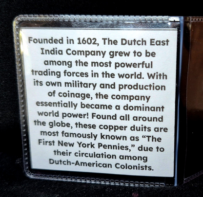 1734 Duit VOC Netherlands -Holland Dutch East India Company Colonial Coin