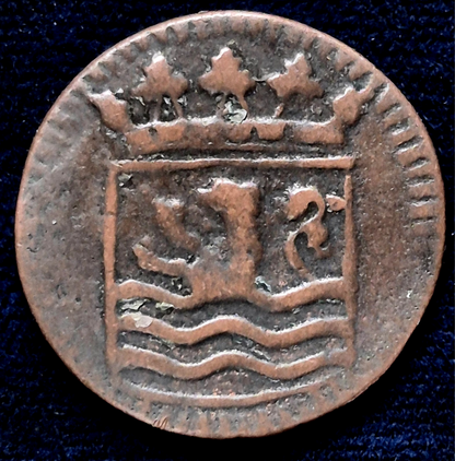 1752 Duit VOC Netherlands -Holland Dutch East India Company Colonial Coin
