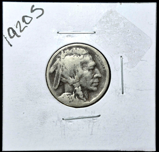 1920 S Buffalo Nickel Sharp VG-F Features Partial Date/Horn Better Date 5C