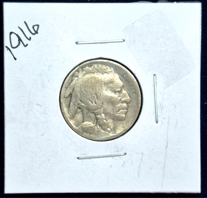 1916 Buffalo Nickel Nice G-VG Features Faint Date Partial Horn Better Date