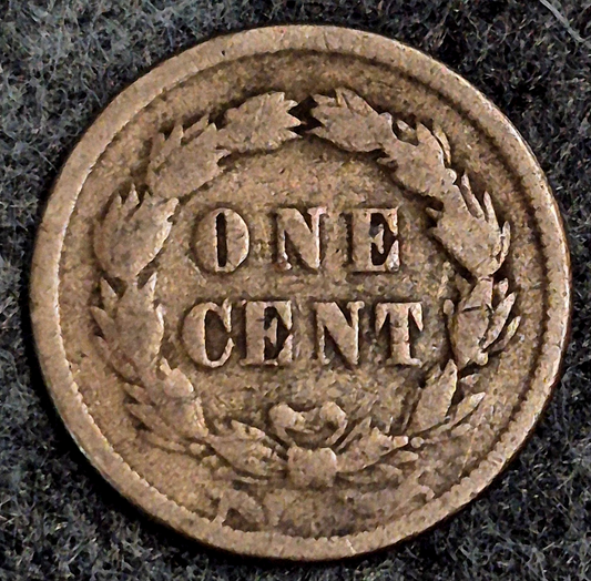 1859 Indian Head Cent First Year VG Features Laurel Wreath Reverse Coin Shown