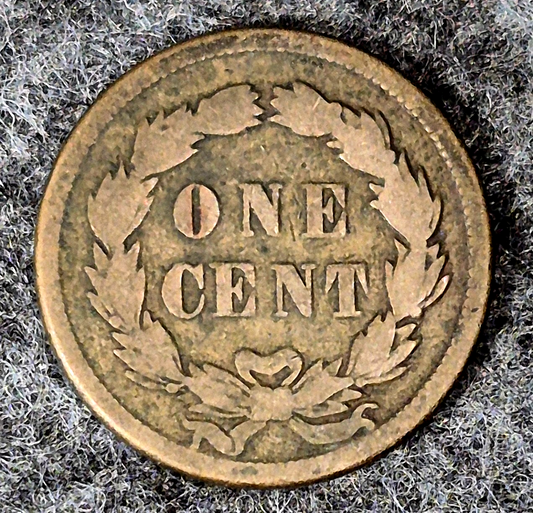 1859 Indian Head Cent First Year Good Features Laurel Wreath Reverse Coin Shown