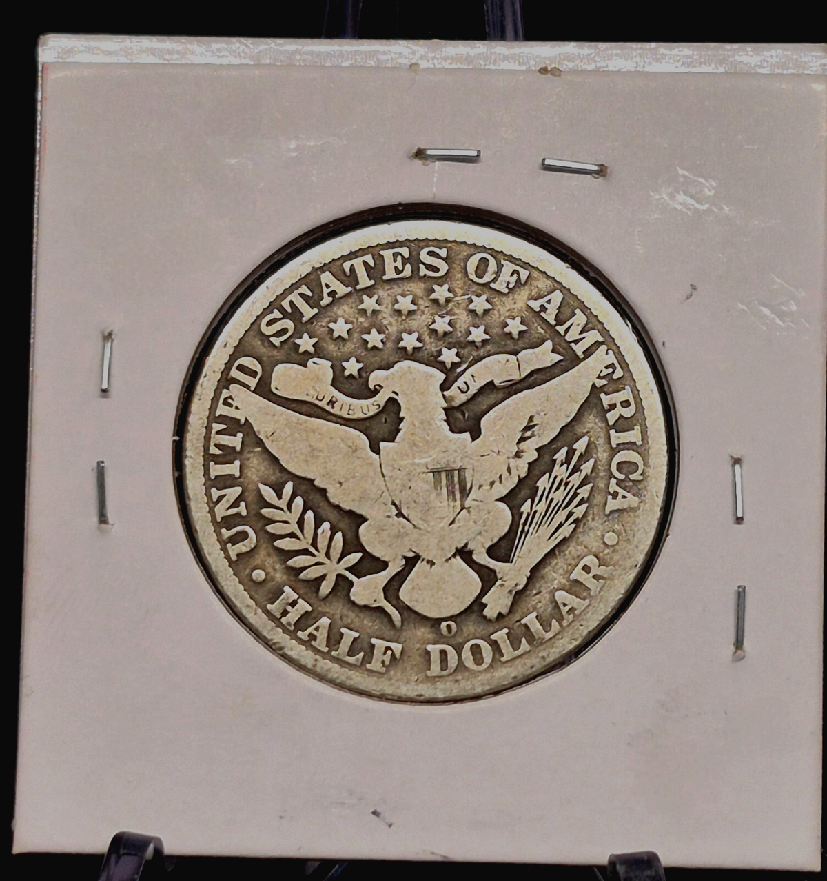 1900 O Barber Half Dollar 90% Silver 50C Circulated Full Rims Partial Motto