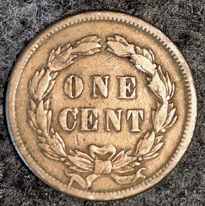 1859 Indian Head Cent First Year VF+ Features 90% Liberty Hints Diamond As Shown