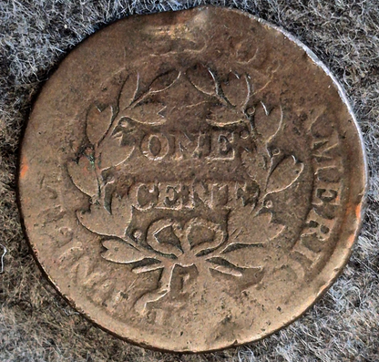1803 Draped Bust Large Cent Small Date Large Fraction Coin Shown G Features Dent