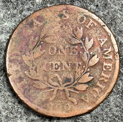 1803 Draped Bust Large Cent Small Date Large Fraction Coin Shown G Features