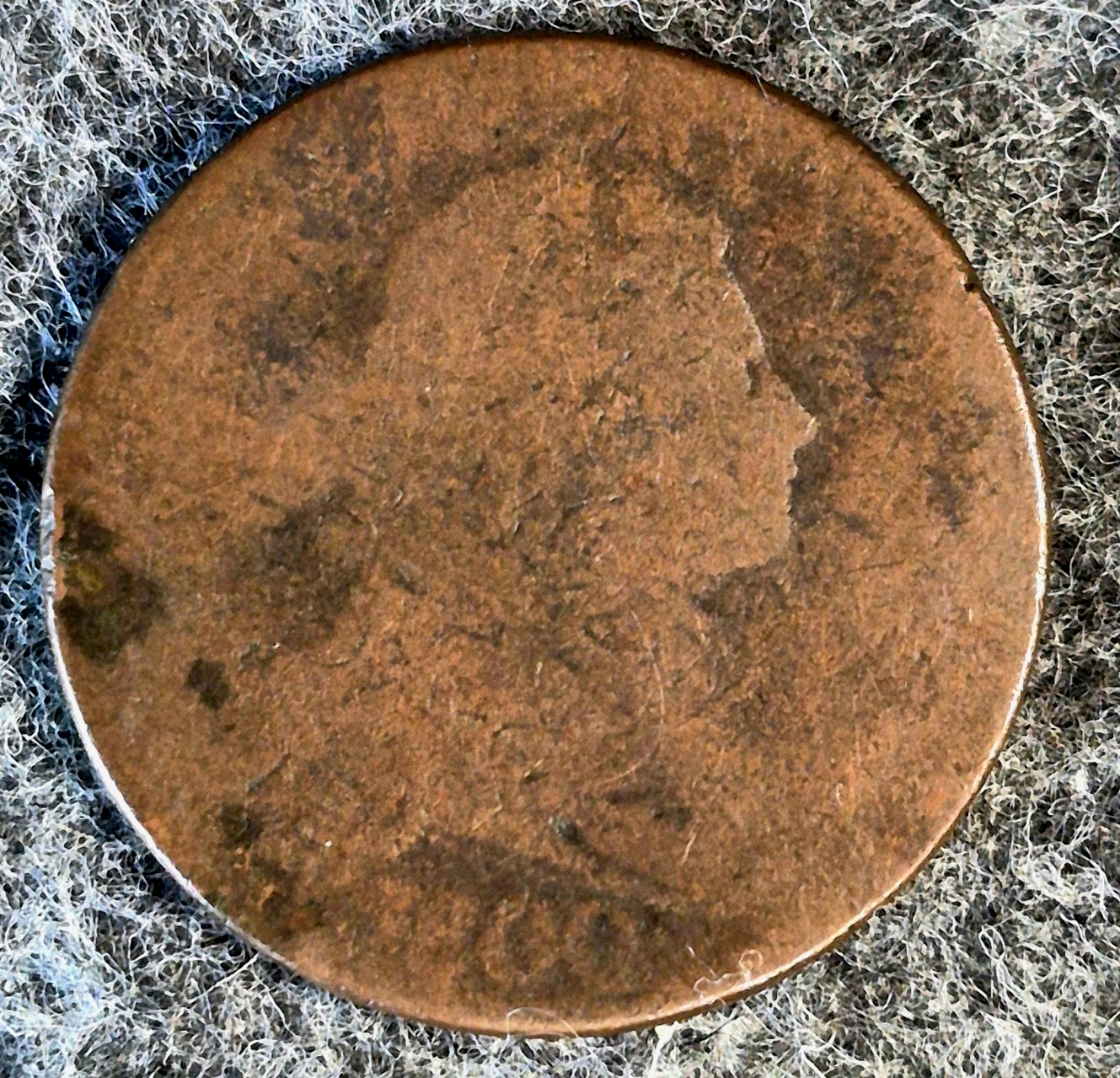 1800 Draped Bust Large Cent Coin Shown AG Features