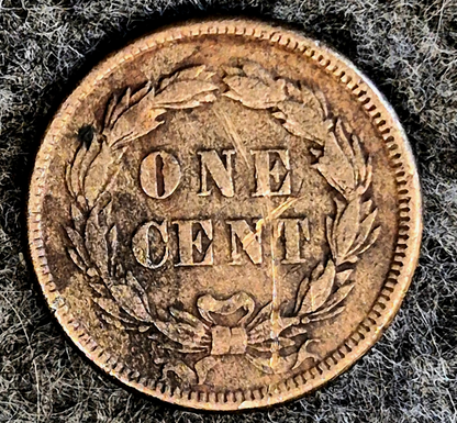 1859  INDIAN CENT FIRST YEAR XF-AU FEATURES TYPE ONE LAUREL WREATH REVERSE 1C