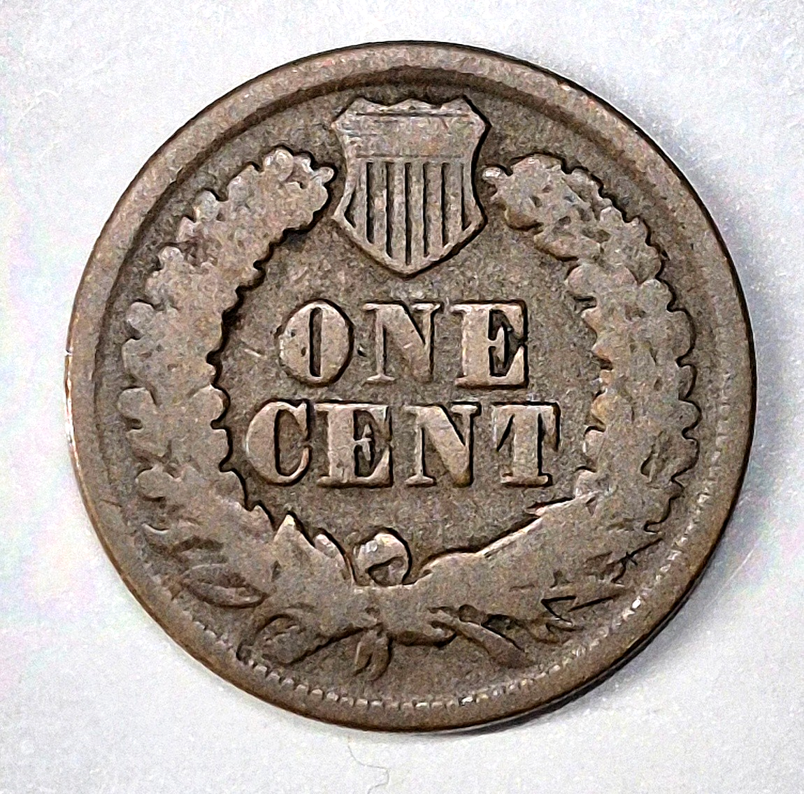 Cents of 1865, (1) Indian Head 1C, (1) Two Cent Pc. 2C (1) Liberty Three Cent 3C