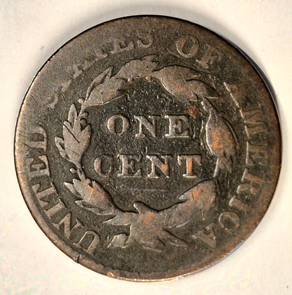 1827 Coronet Head Large Cent BN KM#45 Copper US 1C Item Shown