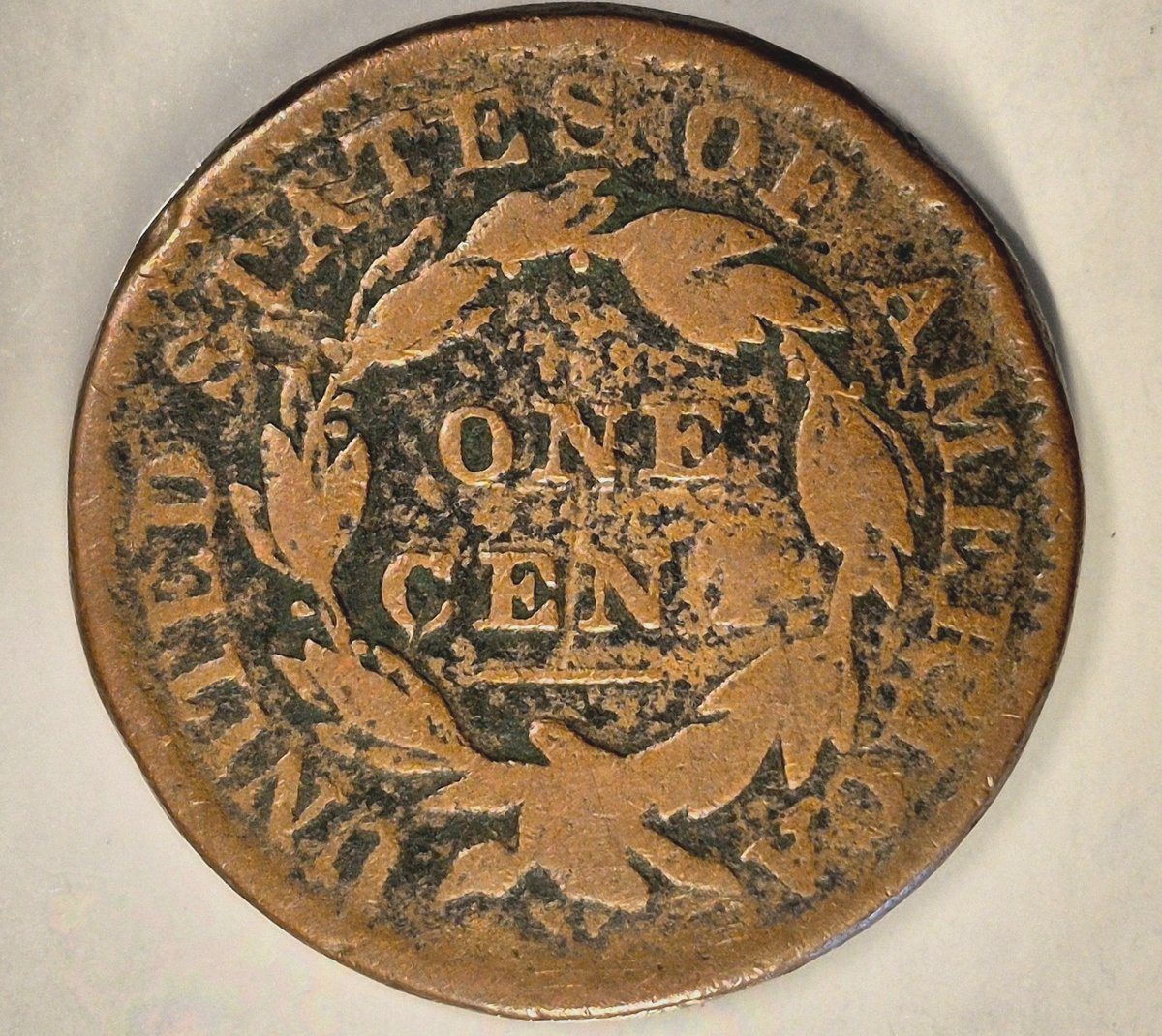 1833 Coronet Head Large Cent VG Features Coin Shown US 1C