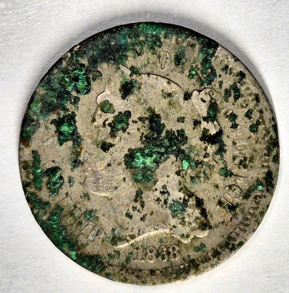 1868 3 Cent Nickel AG or Less Features Corrosion 😎Reconditioner Challenge Coin