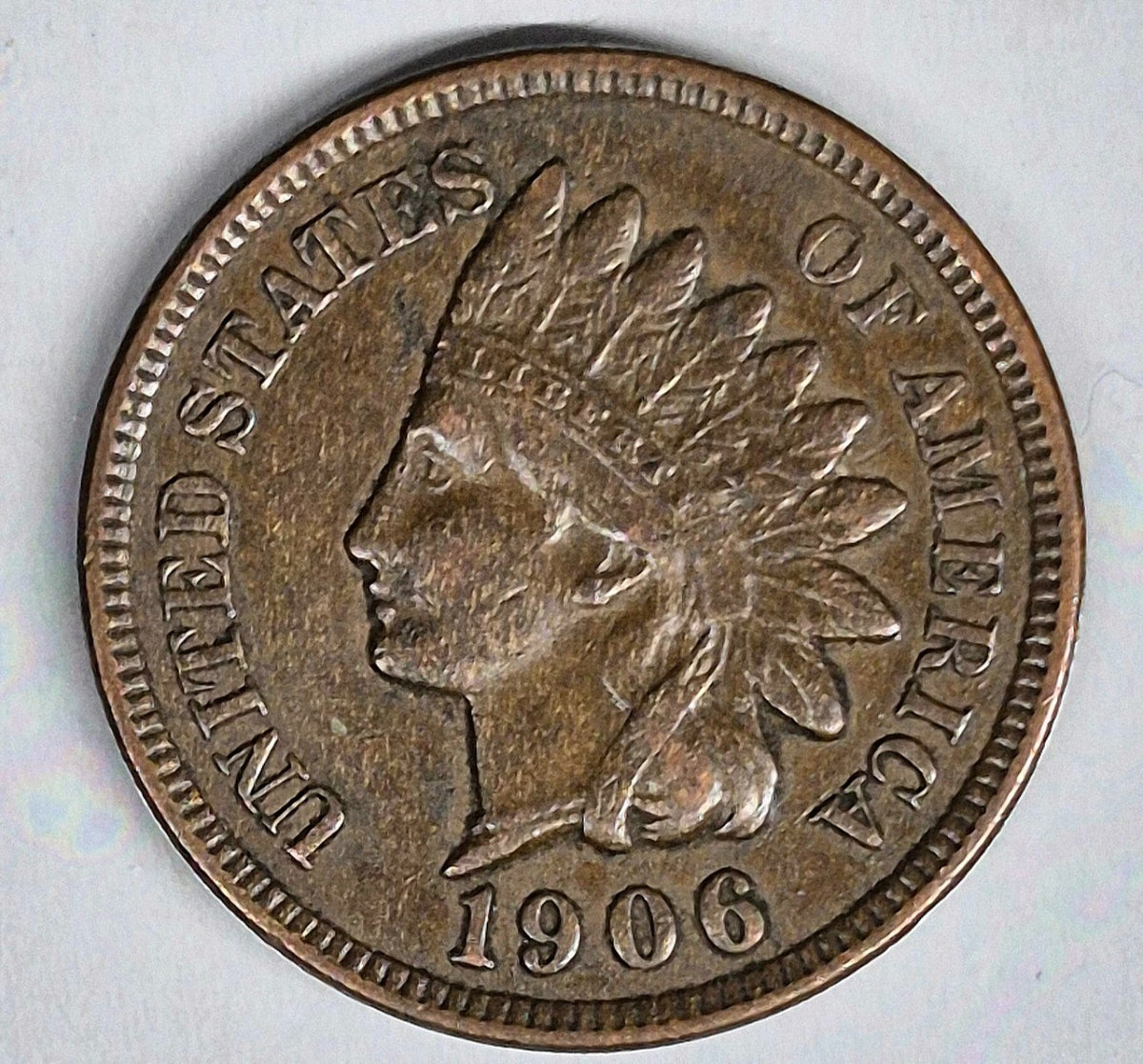 1906 Indian Head Cent Choice Crisp AU Features High Grade Coin Shown  1C