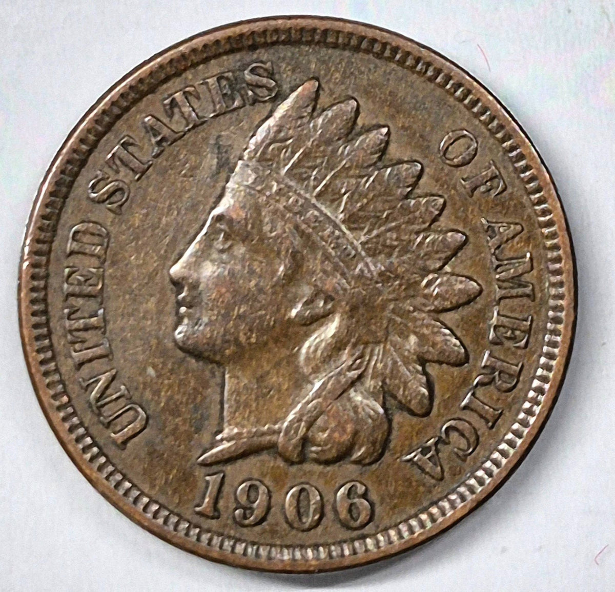 1906 Indian Head Cent Choice Crisp AU Features High Grade Coin Shown  1C