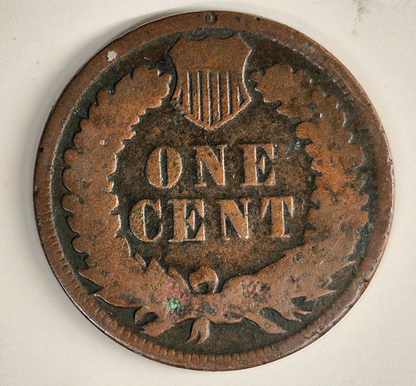 1885 Indian Head Cent Penny G-VG Features, Better Date, Coin Shown 1C