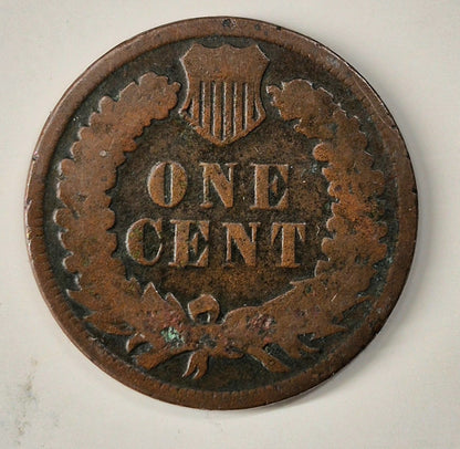1885 Indian Head Cent Penny G-VG Features, Better Date, Coin Shown 1C