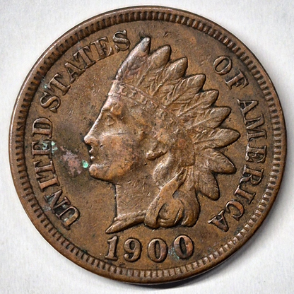 1900 Indian Head Cent Choice XF+ Features High Grade Coin Shown 1C