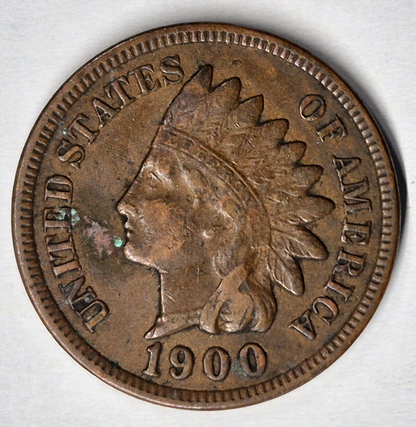 1900 Indian Head Cent Choice XF+ Features High Grade Coin Shown 1C