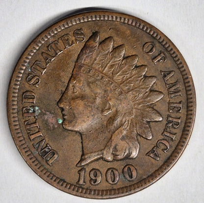 1900 Indian Head Cent Choice XF+ Features High Grade Coin Shown 1C