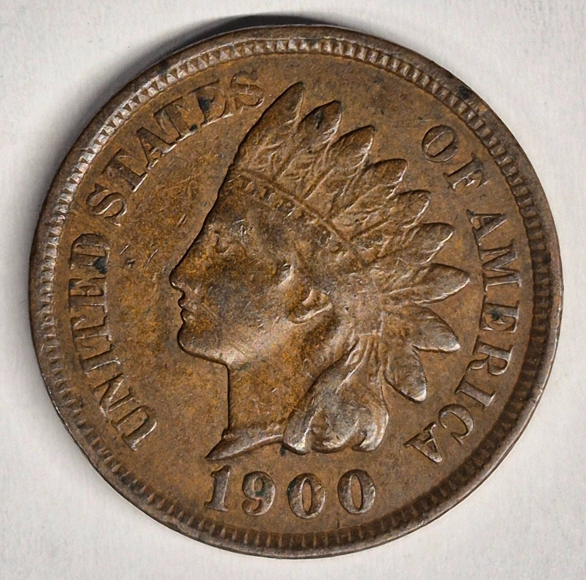 1900 Indian Head Cent Choice XF+ Features High Grade Coin Shown 1C