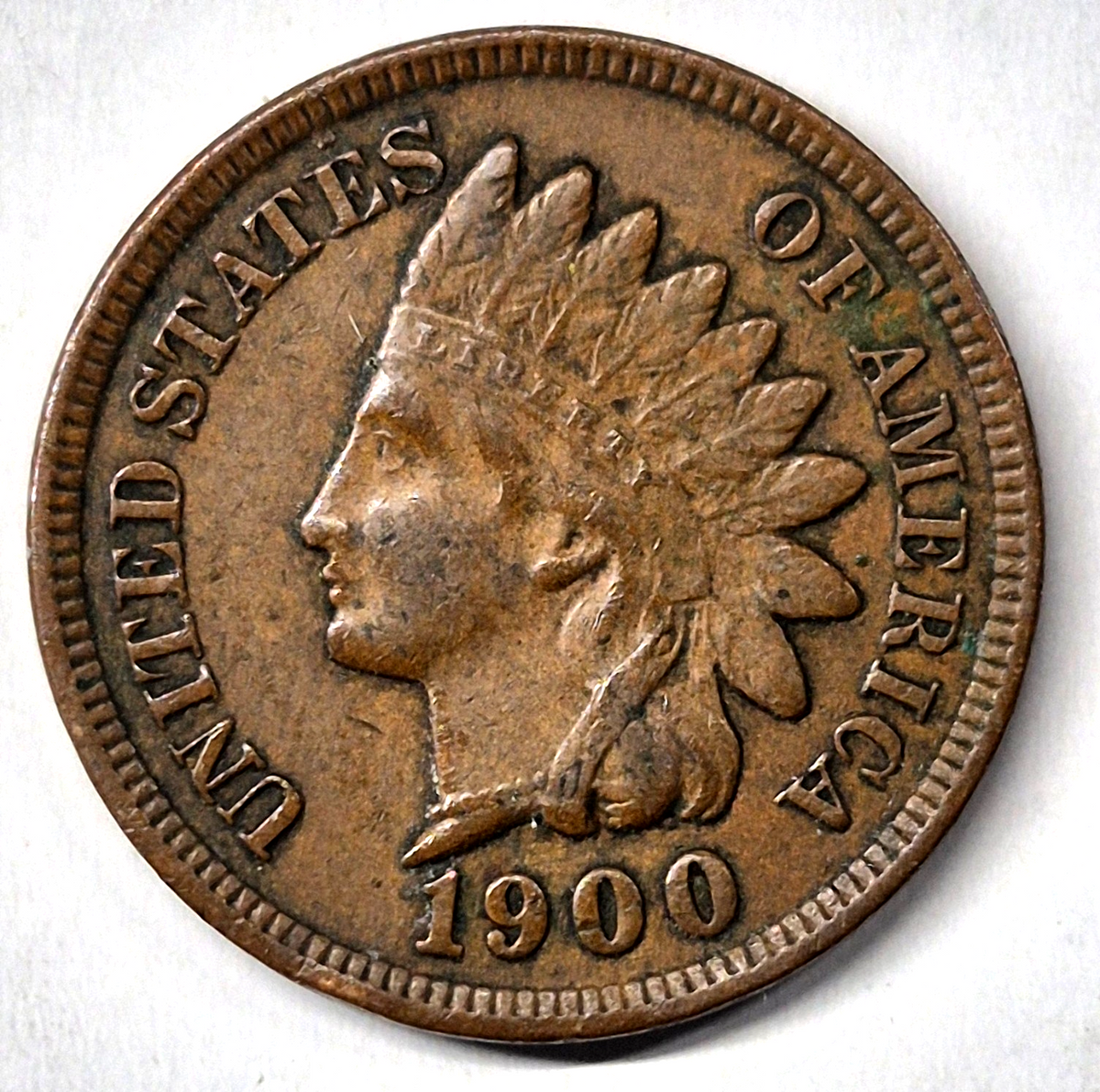 1900 Indian Head Cent Choice XF-AU Features High Grade Coin Shown 1C