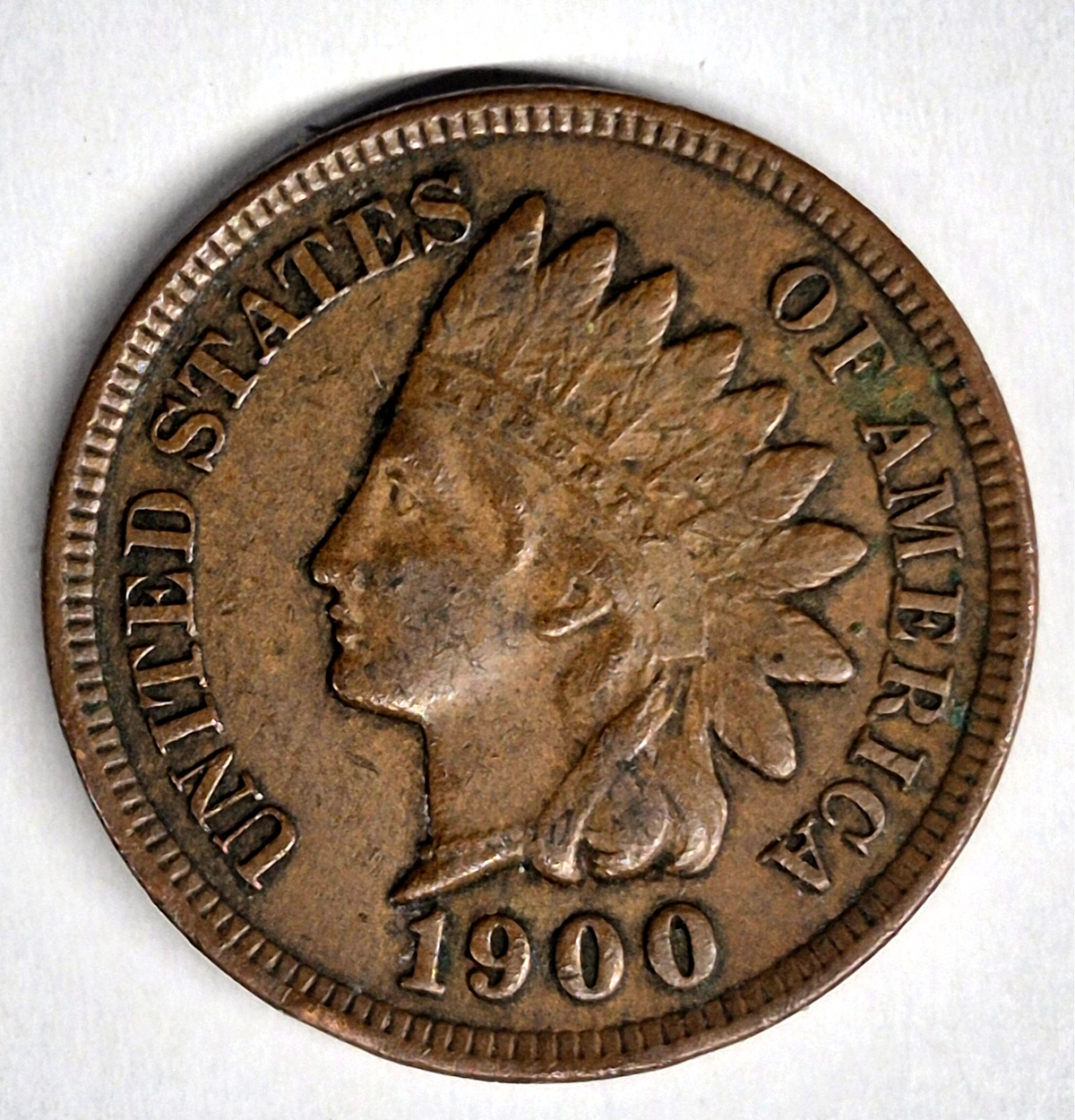 1900 Indian Head Cent Choice XF-AU Features High Grade Coin Shown 1C