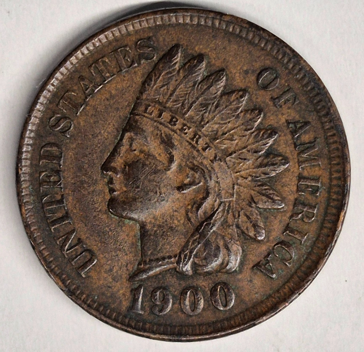 1900 Indian Head Cent Choice AU-MS Features High Grade Coin Shown 1C