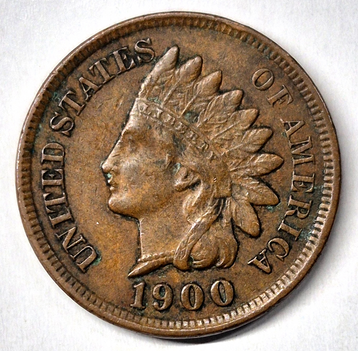 1900 Indian Head Cent Choice AU+ Features High Grade Coin Shown 1C