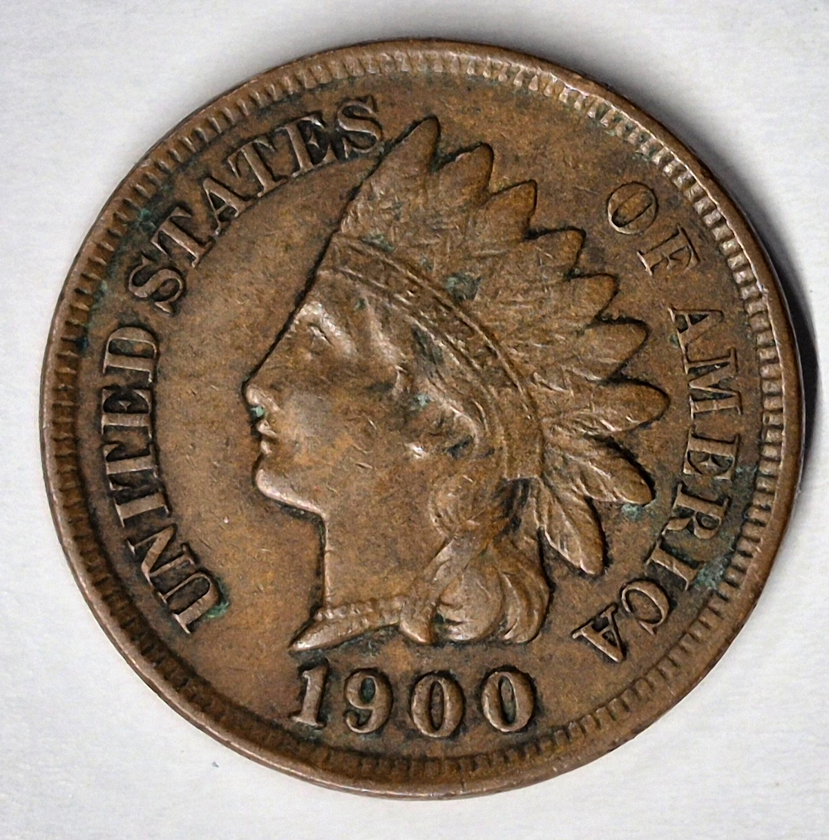 1900 Indian Head Cent Choice AU+ Features High Grade Coin Shown 1C