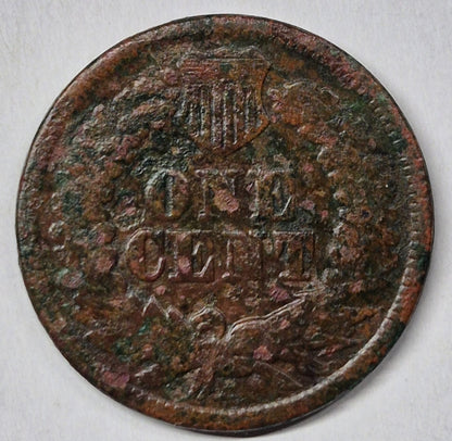 1865 Indian Head 1C AG or Less Features Corrosion 😎Reconditioner Challenge Coin