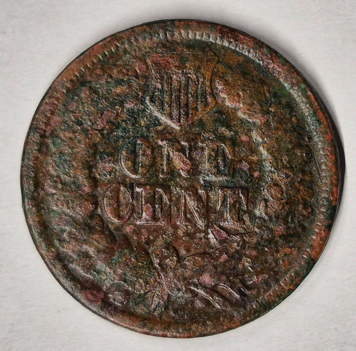 1865 Indian Head 1C AG or Less Features Corrosion 😎Reconditioner Challenge Coin
