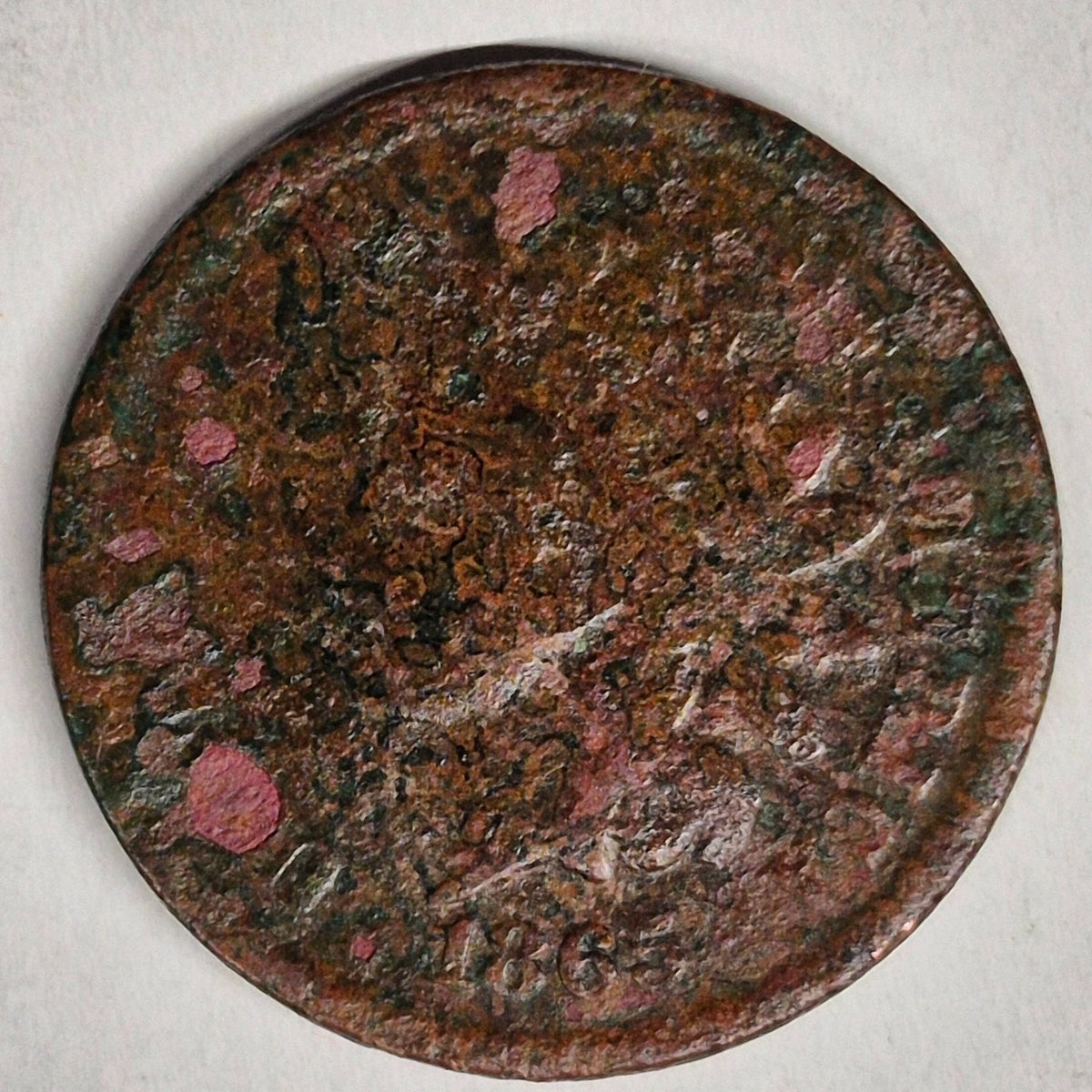1865 Indian Head 1C AG or Less Features Corrosion 😎Reconditioner Challenge Coin