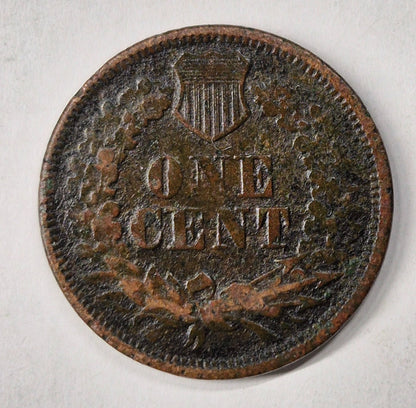 1868 Indian Head 1C AG Obv, Fine Rev Features 😎Reconditioner Challenge Coin