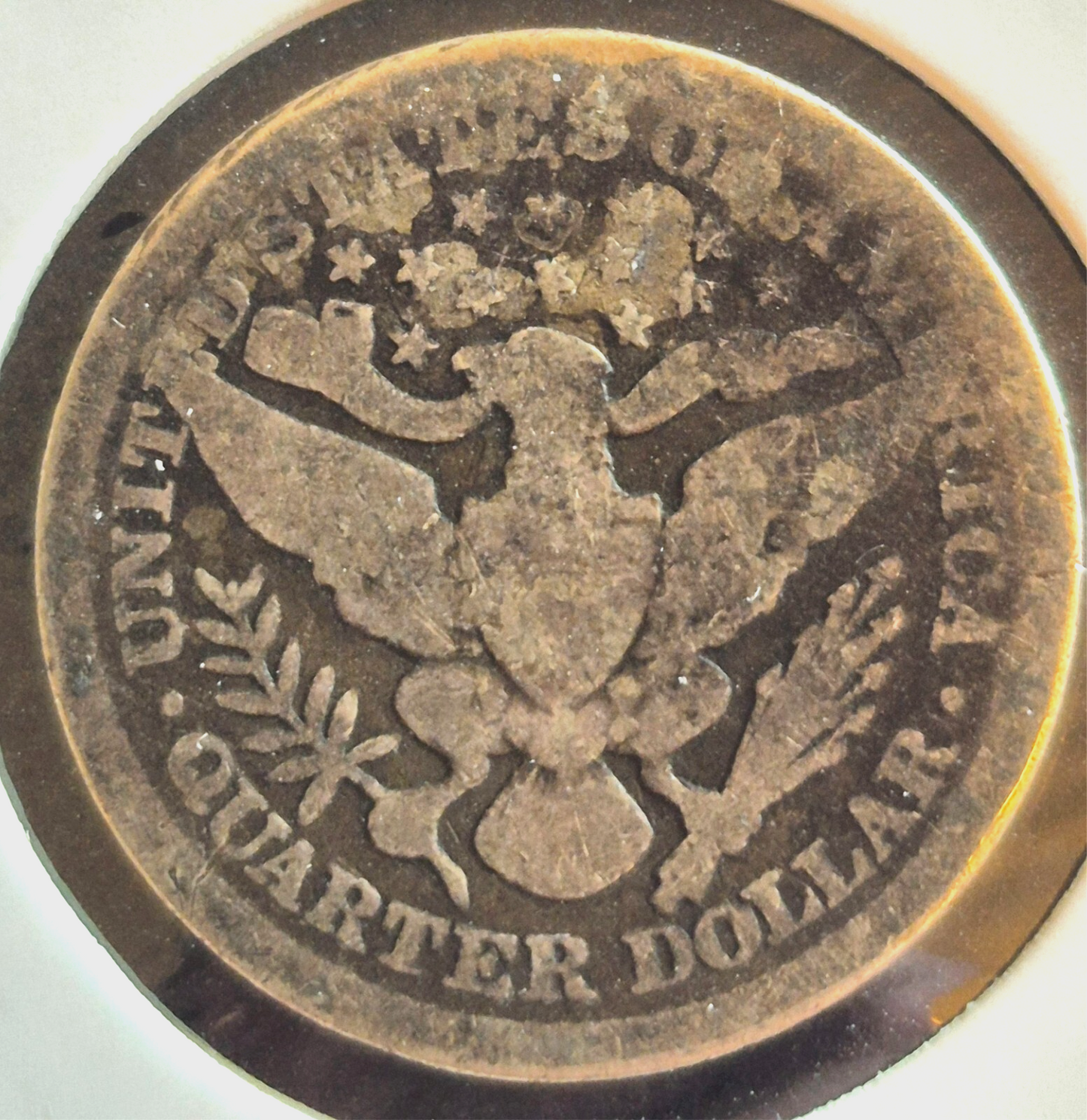 1899 Barber Silver Quarter 90% SILVER Coin Raw Circulated AG Features or Less 25