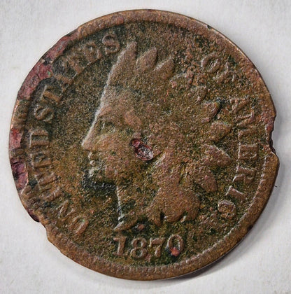 1870 Indian Head 1C Good Features Environmental 😎Reconditioner Challenge Coin