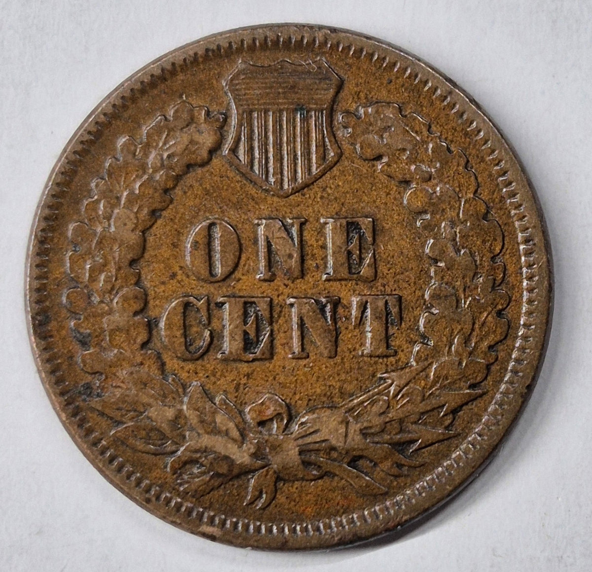 1875 Indian Head Cent Penny VF Features Liberty, Sheild Receive Coin Pictured 1C