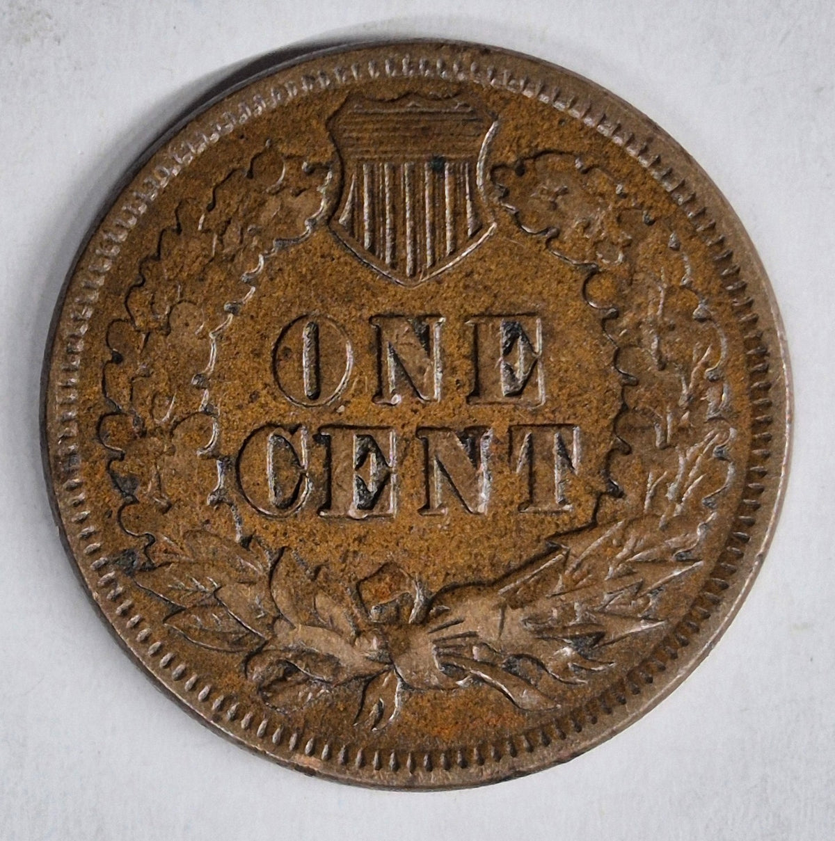 1875 Indian Head Cent Penny VF Features Liberty, Sheild Receive Coin Pictured 1C
