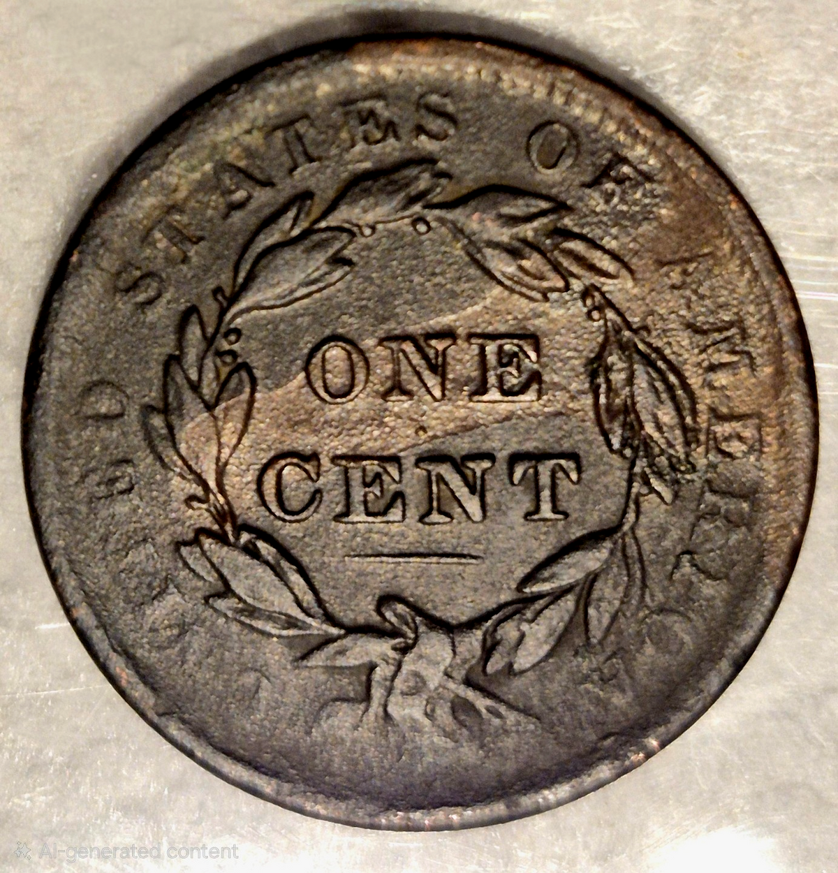 1838 Coronet Matron Head Large Cent Crisp Very Fine VF Features 1C Coin Shown