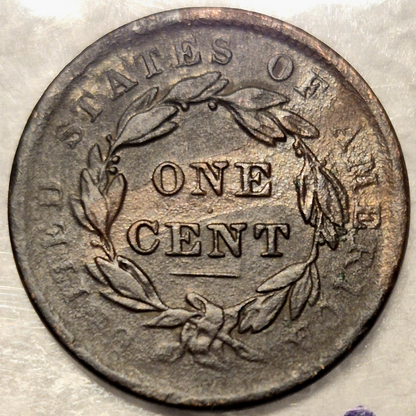 1838 Coronet Matron Head Large Cent Crisp Very Fine VF Features 1C Coin Shown