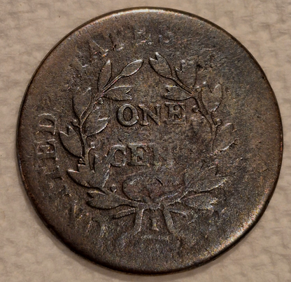 1807/6 1C BN Draped Bust Large Cent 🔥Rare🔥 Last Yr Lg Date Lg Fraction Pt One
