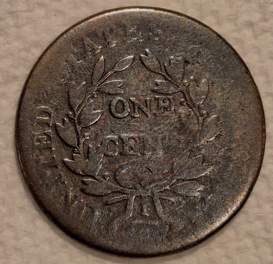 1807/6 1C BN Draped Bust Large Cent 🔥Rare🔥 Last Yr Lg Date Lg Fraction Pt One